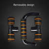 H-Shaped Push-Up Bracket Push-Up Fitness Equipment Home Indoor Chest Expansion Equipment(Black Green)