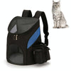 Foldable Pet Carrier Backpack S (Black/Blue) - Cat/Small Dog