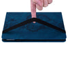 For Samsung Galaxy Tab A8 10.5 2021 Love Hearts Embossed Leather Smart Tablet Case(Dark Blue)