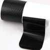 5 Sets Car Threshold Carbon Fiber Sticker Car Door Scratch Strip Anti-Kick Film Protective Pad Threshold Strip, Colour: 4 PCS / Set 4D Black