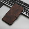 For Samsung Galaxy XCover7 Pro Cubic Skin Feel Flip Leather Phone Case(Brown)