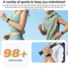 M6 1.5 inch Steel Band Earphone Detachable IP68 Waterproof Smart Watch Support Bluetooth Call(Gold)