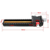 FITTEST 180mm Precision Aluminium 2-way Macro Rail Slider Tripod Head Quick Release Plate Holder