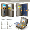 CaseMe-Me60 Multi-functional Anti-theft Swipe Passport Wallet(Grey)