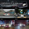 FISANG 2K HD Night Vision Car WIFI Car Driving Recorder, Style: Dual Recording 2K+720P