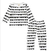 Children Cartoon Cotton Underwear Care Belly Pajamas Set, Size:XL(Semicircular Round)