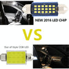 2pcs 31mm DC12-24V / 1W / 6000K / 60LM 12LEDs SMD Car Reading Lamp Dome Light