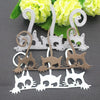 Three Kittens Metal Embossing Cutting Die(67x108mm)