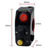 Motorcycle Modification Aluminum Alloy Handle Switch High Low Beam Light Turn Signal Horn Control Switch(Silver)