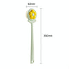 Household Bathroom Long Handle Soft Bristle Flower Shower Brush(Green)