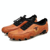 Spring And Summer Men Casual Octopus Peas Lazy Shoes Breathable Leather Shoes, Size: 42(Brown)
