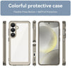 For Samsung Galaxy S25 5G Colorful Series Acrylic Hybrid TPU Phone Case(Transparent Grey)