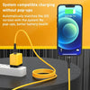 USB-C / Type-C to 8 Pin Liquid Silicone Charging Data Cable, Length: 1.2m(Yellow)