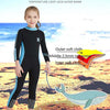DIVE & SAIL 2.5mm Children Diving Suit One-piece Warm Snorkeling Suit Drifting Sunscreen Swimsuit, Size: L(Black Blue)