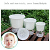 Fully Transparent Hydroponic Flower Pots Water Level Visible Non-Broken Glue Self-Absorbent Plastic Flower Pots, Size: W10 Caliber 17.5cm(Full Transparency)