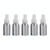 Refillable Glass Fine Mist Atomizers Aluminum Bottle, 50ml(White)