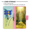 For Samsung Galaxy A56 5G Colored Drawing Pattern Leather Phone Case(Feather)