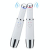 Eye Vibration Heating Massage Pen Removing Eye Wrinkle and Importing Massager Beauty Instruments(White)