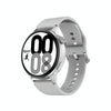DT4 1.36 inch Silicone Watchband Color Screen Smart Watch(Silver)