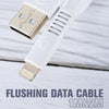 WK WDC-066i 2.1A 8 Pin Flushing Charging Data Cable, Length: 2m(Black)