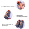 AONIJIE Unisex Adjustable Elastic Reflective Sports Lace Quick Lock Shoelace(Orange)