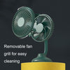 F502 Mini Hose Small Fan Car USB Fan(Green)