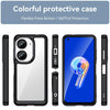 For Asus ZenFone 9 Colorful Series Acrylic + TPU Phone Case(Black)