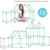 132 in 1 DIY Tent Toy Assembling Play House DIY Children Tent Building Toy(  Square-Blue)