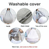 Lazy Sofa Bean Bag Chair Fabric Cover, Size: 90x110cm(Matcha Green)