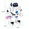 Electric Hyun Dance Robot LED Light Music Children Educational Toys(White)