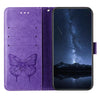 For Samsung Galaxy A26 5G Global Embossed Butterfly Leather Phone Case(Light Purple)