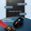 K20 1.14 inch Steel Band Earphone Detachable Life Waterproof Smart Watch Support Bluetooth Call(Black)