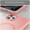 For iPhone 11 Pro Max MagSafe Frosted Translucent TPU + PC Full Coverage Phone Case(Red)
