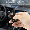 N12E Car Creative Ashtray Solar Power With Light And Cover With Cigarette Liighter (Red)