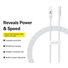 Baseus CD Series PD20W USB-C / Type-C to 8 Pin Fast Charging Data Cable, Length:2m(White)