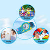 JNEW A369-86336 Children Cartoon Waterproof Time Cognitive Ribbon Watch(Summer Beach)