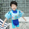 Vest-Style Children Life Jacket Baby Swimming Free Inflatable Arm Foam Life Buoy(Hip-hop Dinosaur)