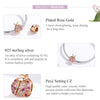 S925 Sterling Silver Ladybug Zircon Beads DIY Bracelet Necklace Accessories(Rose Gold)