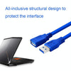 USB 3.0 Male To Female Computer Mouse Keyboard USB Extension Cable, Size: 3m(Blue)
