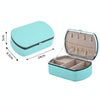 HN-001 Travel Portable Ring Lipstick Jewelry Storage Box(Necklace Version Blue)