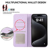 For Samsung Galaxy A35 5G ABEEL Delicate Texture Splicing RFID Leather Phone Case(Purple)