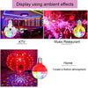 ZQMQD-001 6 LEDs Colorful Rotating Light Magic Ball Atmosphere Light, Spec: Gold