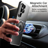 For Samsung Galaxy S25 Ultra 5G Rotating Holder Frosted Metal Phone Case(Titanium)
