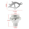 For Ford Mustang 1996-2004 Car Cable Firewall Regulator Clutch Quadrant Kit(Silver)