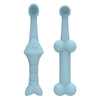Silicone Pet Toothbrush Set (Blue) - Cat & Dog Teeth Cleaning