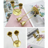 Small U Black U-shaped Iron Candle Holder Home Dinner Romantic Candle Holder Ornament