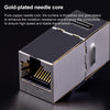 CAT.6 Shielded Pass-through Network Module, Single Port Panel + Shielded Pass-through (Grey)