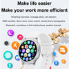 AK53 IP67 BT5.2 1.32inch Smart Watch Support Voice Call / Health Monitoring, Style:Steel Mesh Strap(Silver)