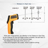 Infrared Thermometer, Temperature Range: 200 - 1650 Degrees Celsius(Orange)