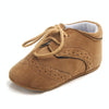 D0772 Cotton Uppers Semi-Rubber Soles Non-Slip Baby Walking Shoes, Size: 11cm(Light Brown)